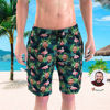 Image de Pantalon de plage pour homme avec photo personnalisée - Copie personnalisée avec dollar américain - Maillot de bain à séchage rapide pour homme, pour cadeau de fête des pères ou petit ami, etc.