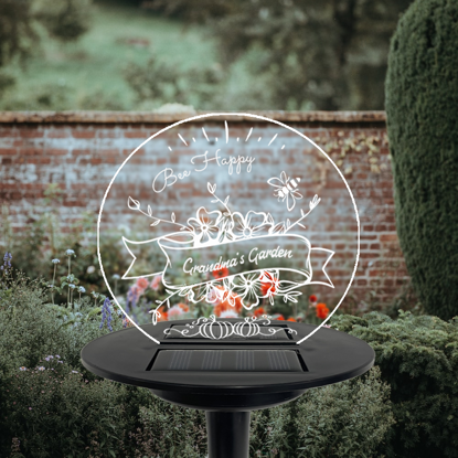 Bild von Personalized Solar Night Light - Garden - Garden Solar Light for Memorial