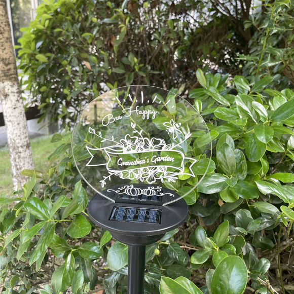 Imagen de Personalized Solar Night Light - Garden - Garden Solar Light for Memorial
