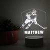 Image de Custom Name Night Light With Colorful LED Lighting | Multicolor Ice Hockey Player Night Light With Personalized Name  | Best Gifts Idea for Birthday, Thanksgiving, Christmas etc.