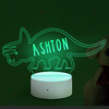 Image de Custom Name Night Light With Colorful LED Lighting | Multicolor Triceratops Night Light With Personalized Name  | Best Gifts Idea for Birthday, Thanksgiving, Christmas etc.