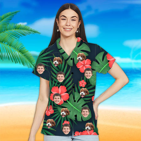 Imagen para la categoría Camisa Hawaiana Mujer Personalizada