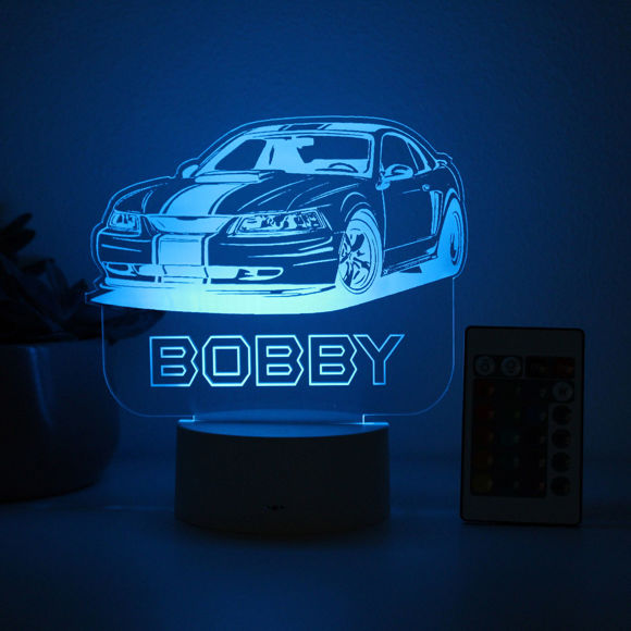Image de Custom Name Night Light With Colorful LED Lighting | Multicolor Car Night Light With Personalized Name | Best Gifts Idea for Birthday, Thanksgiving, Christmas etc.