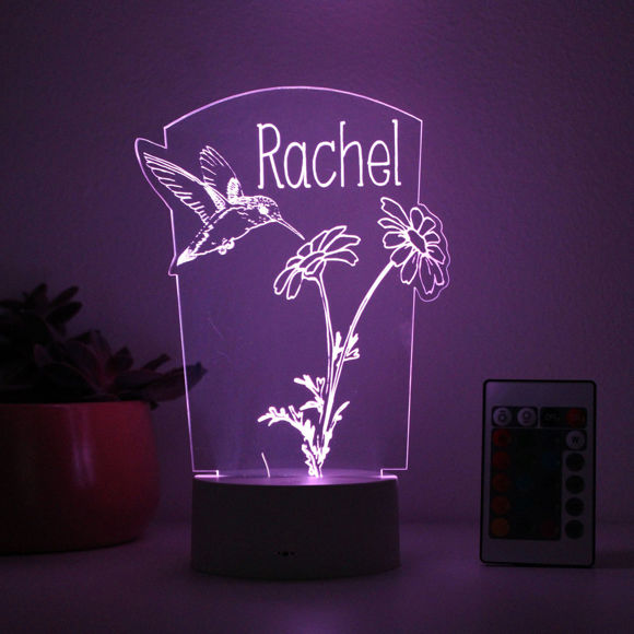 Image de Custom Name Night Light With Colorful LED Lighting | Multicolor Flowers Light With Personalized Name   | Best Gifts Idea for Birthday, Thanksgiving, Christmas etc.