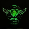 Image de Personalized Solar Night Light | Angel Wings | Customized Garden Solar Light for Memorial