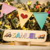 Imagen de Tablero de nombre de rompecabezas de madera personalizado-regalo personalizado para bebés y niños-rompecabezas de nombre personalizado-juguete de 1er cumpleaños para bebé encantador