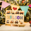 Image de Tableau de noms de puzzle en bois personnalisé - Cadeau personnalisé pour bébé et enfants - Puzzle de nom personnalisé - Cadeau d'anniversaire pour votre bébé