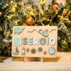 Imagen de Tablero de nombre de rompecabezas de madera personalizado-regalo personalizado para bebés y niños-rompecabezas de nombre personalizado-regalo de 1er cumpleaños para bebé encantador