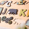 Imagen de Tablero de nombres de rompecabezas de madera personalizado - Regalo de juguete personalizado para bebés y niños - Rompecabezas de nombre personalizado para niños pequeños - Regalo de primer cumpleaños para su bebé