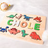Imagen de Tablero de nombres de rompecabezas de madera personalizado - Regalo personalizado para bebés y niños - Rompecabezas de nombre personalizado - Regalo de cumpleaños para mi linda niña