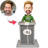 Image de Bobbleheads personnalisés : Machine de lecture de musique DJ | Bobbleheads personnalisés pour quelqu'un de spécial comme idée cadeau unique - Meilleure idée cadeau pour un anniversaire, Thanksgiving, Noël, etc.