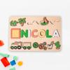 Picture of Personalized Wooden Puzzle Name Board - Custom Gift for Baby and Kids - Custom Name Puzzle - 1st Birthday Gift for Baby Boy