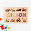 Imagen de Tablero de nombres de rompecabezas de madera personalizado - Regalo personalizado para bebés y niños - Rompecabezas de nombre personalizado - Regalo de cumpleaños para mi lindo bebé