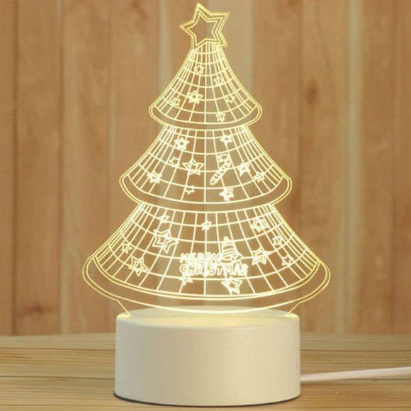 Afbeeldingen van 3D Illusion LED-nachtverlichting in verschillende vormen | Beste cadeau-idee voor verjaardag, Thanksgiving, Kerstmis enz.
