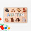 Picture of Personalized Wooden Puzzle Name Board - Custom Toy Gift for Baby and Kids- 1st Birthday Gift for Cute Baby Girl