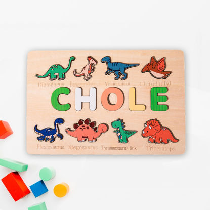 Bild von Personalisiertes Namensbrett aus Holzpuzzle – individuelles Geschenk für Baby und Kinder – individuelles Namenspuzzle – Geburtstagsgeschenk für mein süßes Baby
