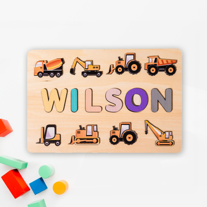 Afbeeldingen van Gepersonaliseerde houten puzzel naambord - aangepast cadeau voor baby en kinderen - aangepaste naampuzzel - verjaardagscadeau voor uw baby