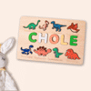 Afbeeldingen van Gepersonaliseerde houten puzzel naambord - aangepast cadeau voor baby en kinderen - aangepaste naampuzzel voor peuters - 1e verjaardagscadeau voor baby