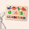 Image de Tableau de noms de puzzle en bois personnalisé - Jouet personnalisé pour bébé et enfants - Puzzle de nom personnalisé pour les tout-petits - 1er cadeau d'anniversaire pour bébé