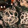 Bild von Personalisierter Hundepfoten-Ornament – Personalisierter Weihnachtsnamen-Ornament – Haustier-Ornament mit individuellem Namen – Weihnachtsbaumschmuck – Weihnachts-Heimdekoration – 3er-Pack Bundle-Verkauf