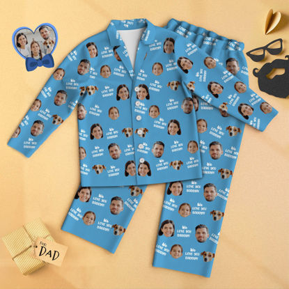 Picture of Customized We Love You Daddy Pajamas Customized Avatar Pajamas Family Pajamas Home Creative Gift Giving