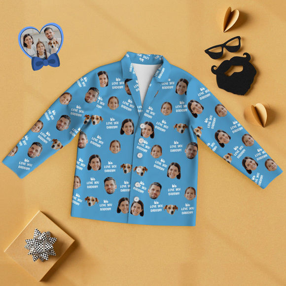 Imagen de Pijamas personalizados We Love You Daddy, pijamas de Avatar personalizados, pijamas familiares, regalos creativos para el hogar