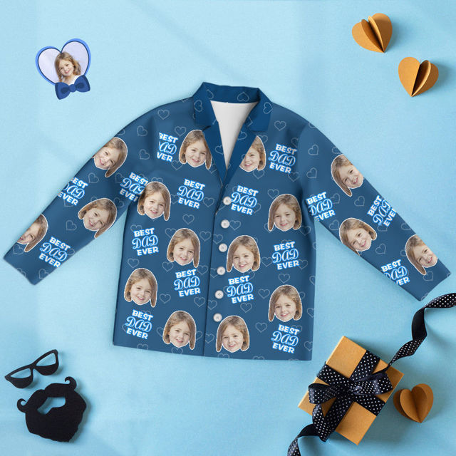 Picture of Customized Pajamas Customized Best Dad Ever Pajamas Customized Avatar Pajamas Family Pajamas Home Creative Gift Giving