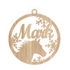 Afbeeldingen van Gepersonaliseerde hondenpootornament - aangepaste kerstnaamornament - huisdierornament met aangepaste naam als kersthuisdecor - 3-pack bundelverkoop