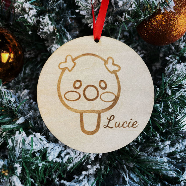 Picture of Personalized Cartoon Pattern Name Ornament - Personalized Christmas Name Ornament - Cute Christmas Tree Ornament - Xmas Home Decor - 10 Pack Bundle Sales