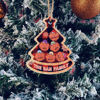 Bild von Personalisierter Cartoon-Weihnachts-Namensschmuck – personalisierter weihnachtlicher Namensschmuck aus Holz – Weihnachtsbaumschmuck – Weihnachtsdekoration