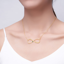 Picture of Custom 2 Names Infinity Necklace in 925 Sterling Silver