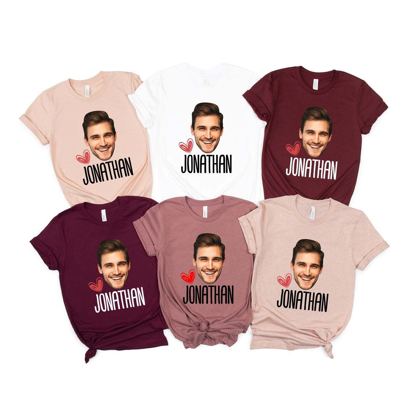 Picture of Custom Bachelorette Party Shirts, Groom's Face Shirts, Funny Bachelor Shirts, Bachelorette Party Gifts