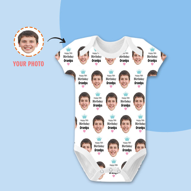 Picture of Customized Baby Clothing Personalized Baby Onesies - Birthday Gifts Happy Birthday