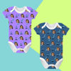Imagen de Ropa de bebé personalizada Monos de bebé personalizados - Elementos de corbata de barba
