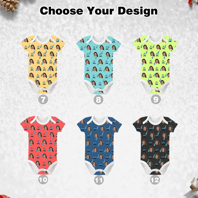 Picture of Customized Baby Clothing Personalized Baby Onesies - Beard Tie Elements