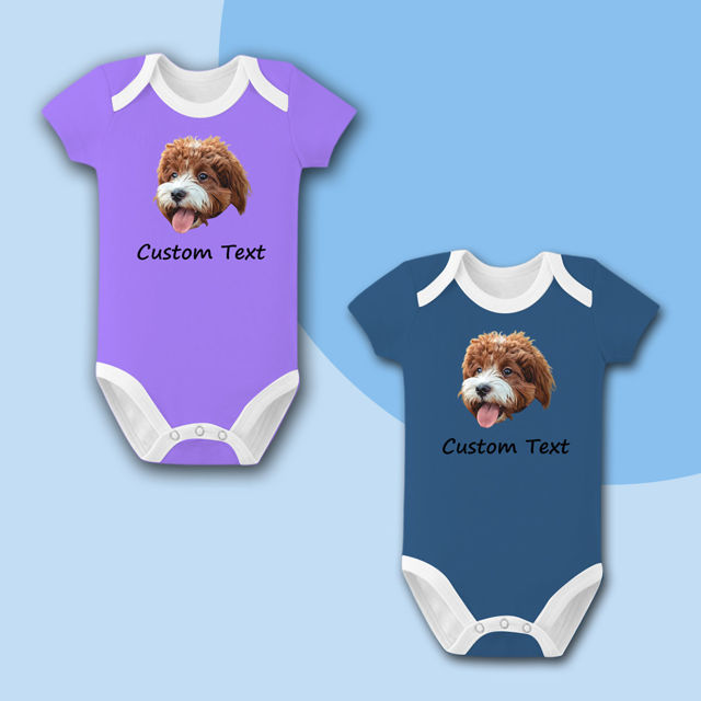 Picture of Custom baby clothing Personalized baby onesies Custom avatar text