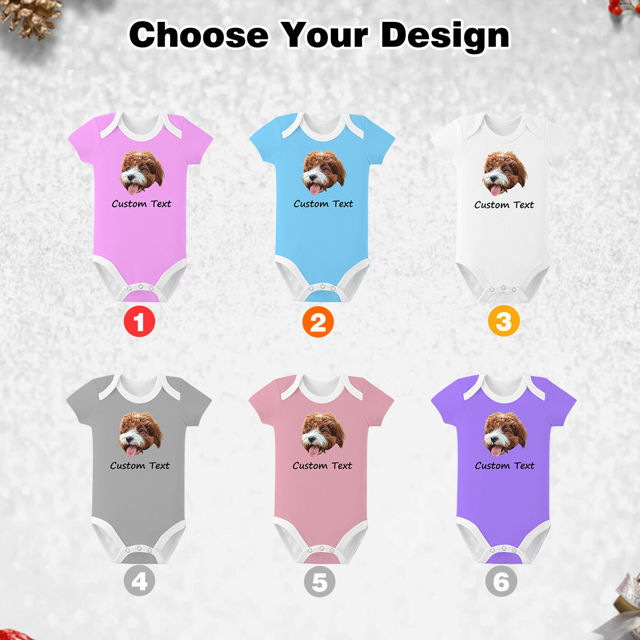 Picture of Custom baby clothing Personalized baby onesies Custom avatar text