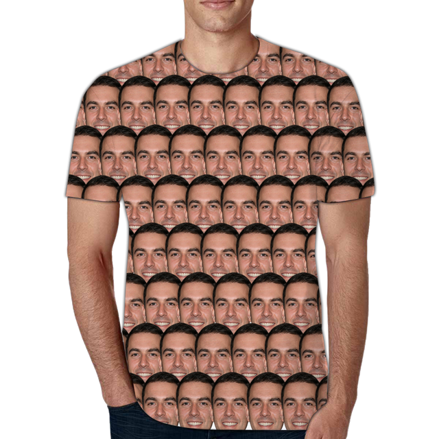 Picture of Custom Face Photo T-Shirt Personalized Face Short Sleeve – Multi-Avatar Copy T-Shirt