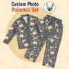 Bild von Maßgeschneiderte Pyjamas. Maßgeschneiderte Haustier-Pyjamas mit kreativem Foto. Maßgeschneiderte Freizeit-Pyjamas, komplettes Set