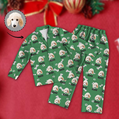 Picture of Customized pajamas Customized copywriting & photo pajamas Customized casual home pajamas complete set