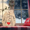 Bild von Personalisiertes Bären-Familienpuzzle aus Holz – Familienandenken, Heimdekoration, Geschenk – bestes Geschenk für die Familie