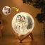 Picture of Magic 3D Personalized Photo Moon Lamp w/ Touch Control as Best Gift Idea for Your Loved Ones (10cm-20cm)