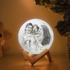 Picture of Magic 3D Personalized Photo Moon Lamp w/ Touch Control as Best Gift Idea for Your Loved Ones (10cm-20cm)