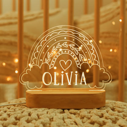 Picture of Irregular shape big cloud night light-personalized name