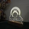 Picture of Rainbow Cloud Night Light with Irregular Shape - Personalized It With Your Kid's Name - Best birthday, Christmas Gift