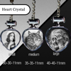 Picture of Personalized 2D or 3D Crystal Photo Keychain Gift in Heart Shape | Custom Photo Keychain | Pet Lover Gift