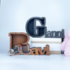 Picture of Personalized Wooden Name Piggy-Bank for Kids - Transparent Money Saving Box - Best Birthday and Christmas Gift