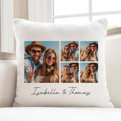 Picture of Personalized Photo Pillowcase  - Pillowcase With Multiple Photos - Housewarming Gift - Gift For Christmas, Anniversary, Birthday Or Valentine's Day