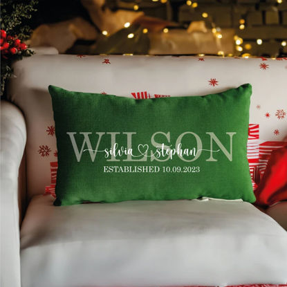 Picture of Personalized Name Pillowcase  - Pillowcase With Multiple Name Styles - Housewarming Gift - Gift For Christmas, Anniversary, Birthday Or Valentine's Day