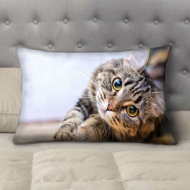 Picture of Personalized Pet Photo Pillowcase  - Custom Pillow Case - Housewarming Gift For Pet Person